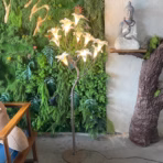 Handcrafted Lily Flower LED Floor Lamp | Nature Inspired Home Decor