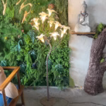 Handcrafted Lily Flower LED Floor Lamp | Nature Inspired Home Decor