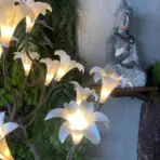 Handcrafted Lily Flower LED Floor Lamp | Nature Inspired Home Decor - Image 4