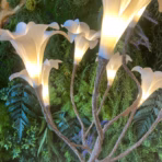 Handcrafted Lily Flower LED Floor Lamp | Nature Inspired Home Decor - Image 2