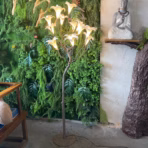 Handcrafted Lily Flower LED Floor Lamp | Nature Inspired Home Decor - Image 3