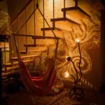 Gourd Floor Lamp: Handmade Bohemian Coastal Lighting