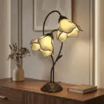 Tiffany Style Stained Glass Flower Table Lamp – Vintage European Bedside Light E27 LED Desk Lamp Living Room Decor - Image 3